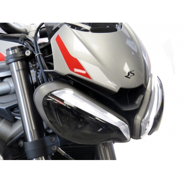 Powerbronze parts Powerbronze Headlight Protectors TRIUMPH STREET TRIPLE RS/STREET TRIPLE S 20/ELECTRIC BLUE **NOT ROAD LEGAL** | 440-T612A-009 | pb_440-T612A-009 | euronetbike-net