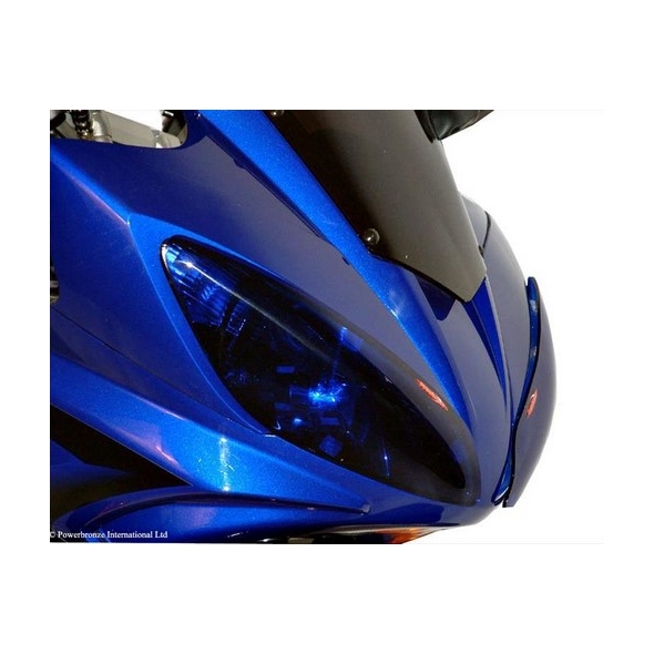 Powerbronze parts Powerbronze Headlight Protectors, FLUORESCENT GREEN for YAMAHA ,FZ-6 FAZER, 07-09 | 440-Y471-010 | pb_440-Y471-010 | euronetbike-net