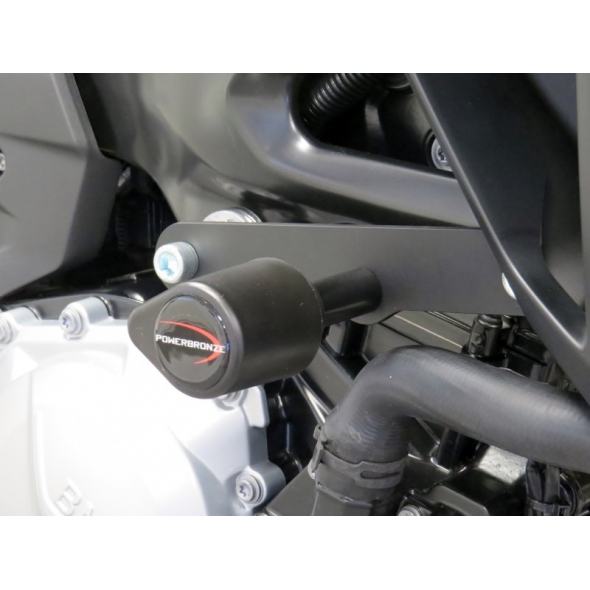 Powerbronze parts Powerbronze Badged Crash Post Set, BLACK for BMW ,F750GS, 18-19,F850GS, 18-19 | 513-B108-003 | pb_513-B108-003 | euronetbike-net
