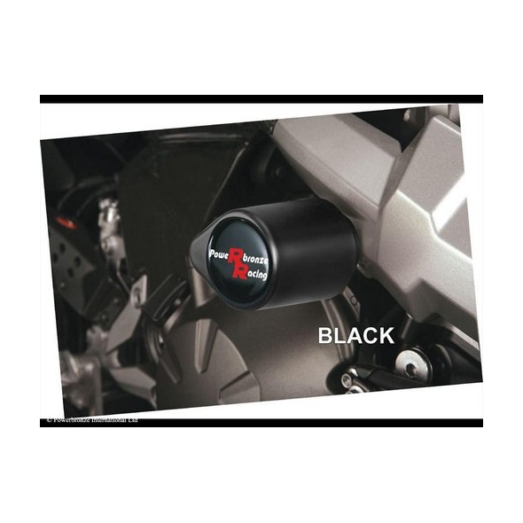 Powerbronze parts Powerbronze Badged Crash Post Set, BLACK for KAWASAKI ,ZX6-R, 03-04 | 513-K111-003 | pb_513-K111-003 | euronetbike-net