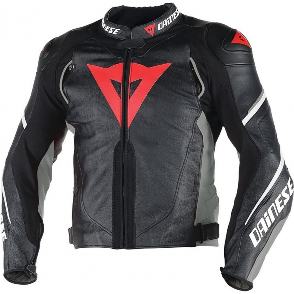 Dainese wear Dainese Jacket SUPER SPEED D1 LEATHER, black/anthracite/white, Size 54 | 201533723867013 | dai_201533723-867_54 | euronetbike-net