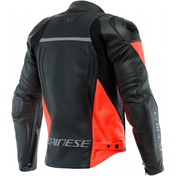 Dainese wear Dainese RACING 4 LEATHER JACKET, BLACK/FLUO-RED | 201533848628008 | dai_201533848-628_44 | euronetbike-net