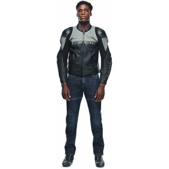 Dainese wear Dainese RACING 4 LEATHER JACKET PERF., BLACK/CHARCOAL-GRAY | 20153384959F008 | dai_201533849-59F_44 | euronetbike-net Dainese wear Dainese RACING 4 LEATHER JACKET PERF., BLACK/CHARCOAL-GRAY | 20153384959F008 | dai_201533849-59F_44 | euronetbike-net
