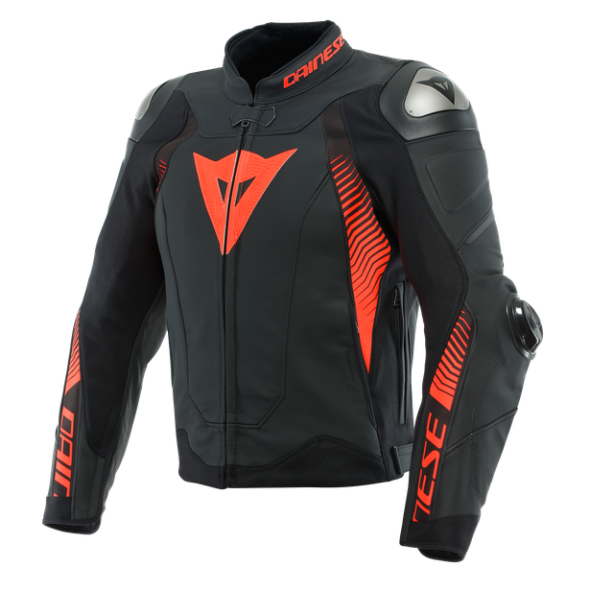 Dainese wear Dainese Super Speed 4 Leather Jacket Black-Matt/Fluo-Red | 201533870-51G | dai_201533870-51G_48 | euronetbike-net Dainese wear Dainese Super Speed 4 Leather Jacket Black-Matt/Fluo-Red | 201533870-51G | dai_201533870-51G_48 | euronetbike-net