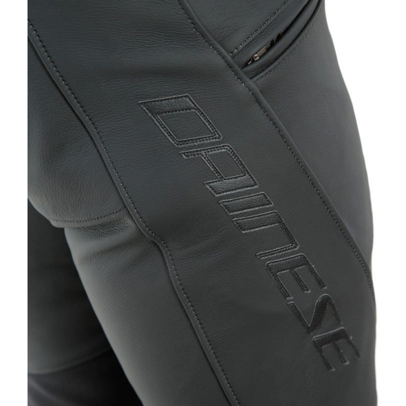 Dainese wear Dainese PONY 3 LEATHER PANTS, BLACK-MATT, Size 50 | 201553711076011 | dai_201553711-076_50 | euronetbike-net