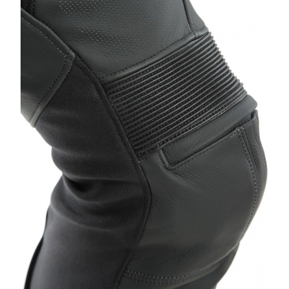 Dainese wear Dainese PONY 3 PERF. LEATHER PANTS, BLACK-MATT, Size 60 | 201553712076016 | dai_201553712-076_60 | euronetbike-net