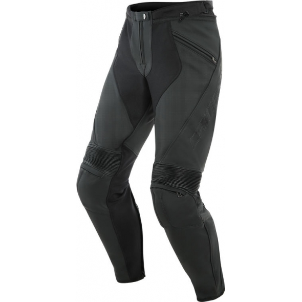 Dainese wear Dainese PONY 3 PERF. LEATHER PANTS, BLACK-MATT, Size 44 | 201553712076008 | dai_201553712-076_50 | euronetbike-net
