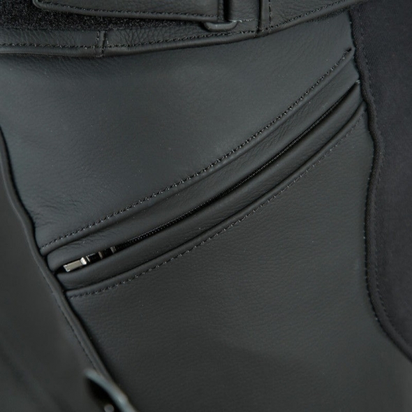 Dainese wear Dainese PONY 3 S/T LEATHER PANTS, BLACK-MATT, Size 26 | 201553716076006 | dai_201553716-076_26 | euronetbike-net
