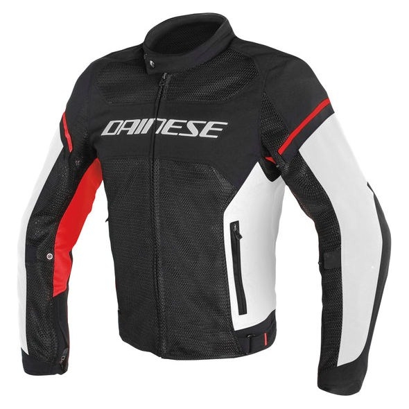 Dainese wear Dainese AIR FRAME D1 TEX JACKET, BLACK/WHITE/RED, Size 48 | 201735196-858_48 | dai_201735196-858_48 | euronetbike-net