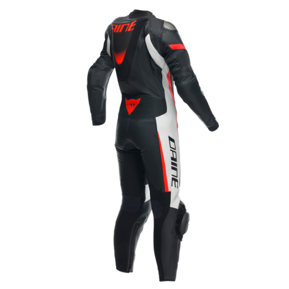 Dainese wear Dainese Grobnik Lady Leather 1Pc Suit Perf. Black/White/Fluo-Red | 202513484-N32 | dai_202513484-N32_48 | euronetbike-net