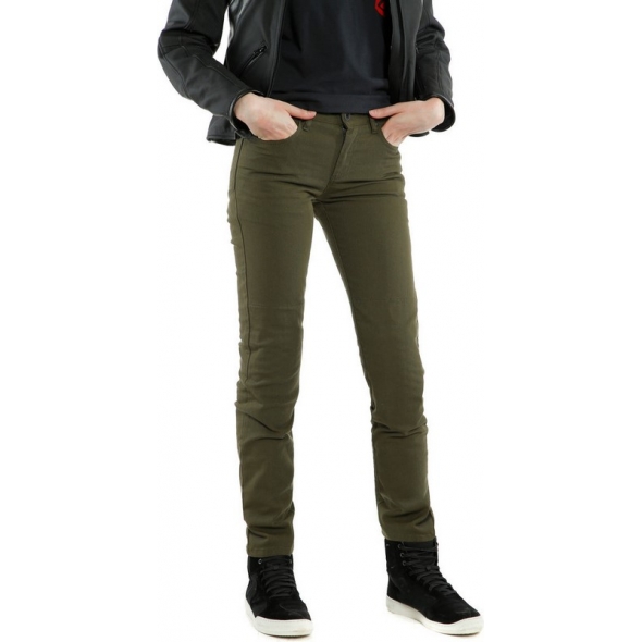 Dainese wear Dainese CLASSIC SLIM LADY TEX PANTS, OLIVE, Size 34 | 202755152118012 | dai_202755152-118_34 | euronetbike-net