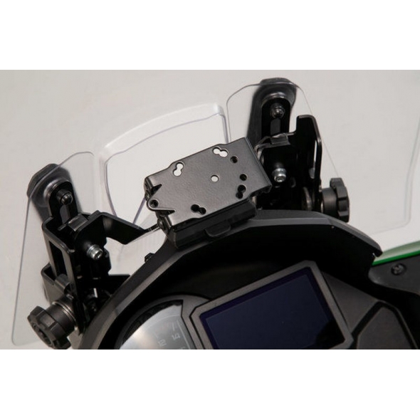 SW-Motech SW-MOTECH GPS mount for cockpit Black. Kawasaki Versys 1000 (18-). | GPS.08.922.10000/B | sw_GPS_08_922_10000B | euronetbike-net