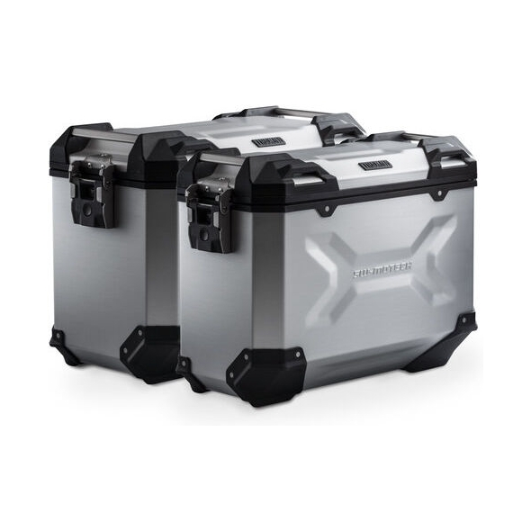 SW-Motech SW Motech TRAX ADV aluminium case system. Silver. 45/37 l. 790 Adv/R, 890 Adv/R, 890 SM T. | KFT.04.521.70001/S | sw_KFT_04_521_70001S | euronetbike-net