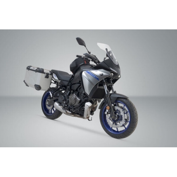 SW-Motech SW Motech TRAX ADV aluminium case system. Silver. 45/45 l. Yamaha MT-07 Tracer (16-). | KFT.06.593.70101/S | sw_KFT_06_593_70101S | euronetbike-net