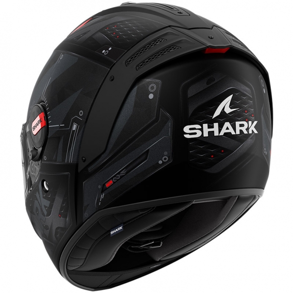 Shark Helmets Shark Full Face Helmet Spartan RS Stingrey Mat Black Anthracite Red | HE8113EKAR | sh_HE8113EKARXXL | euronetbike-net
