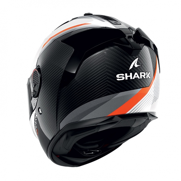 Shark Helmets Shark Full Face Helmet Spartan GT Pro Dokhta Carbon Carbon White Orange | HE1306EDWO | sh_HE1306EDWOXXL | euronetbike-net