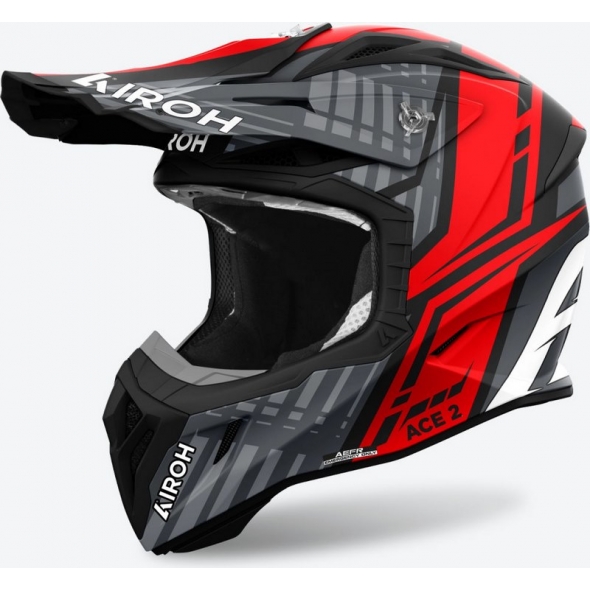 Airoh Airoh OFF-ROAD Helmet AVIATOR ACE 2 PROUD, RED MATT | AV22P55 / AI52A13ACEPRC | airoh_AV22P55_XL | euronetbike-net