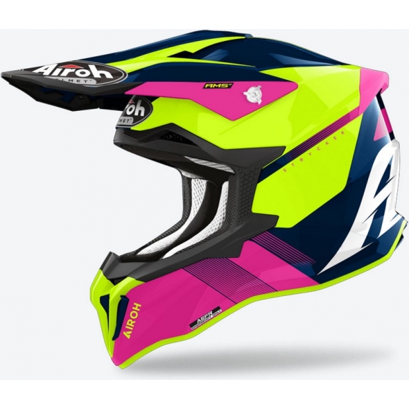 Airoh Airoh OFF-ROAD Helmet STRYCKER BLAZER, BLUE/PINK GLOSS | STBL54 / AI42A13OROBBC | airoh_STBL54_XL | euronetbike-net