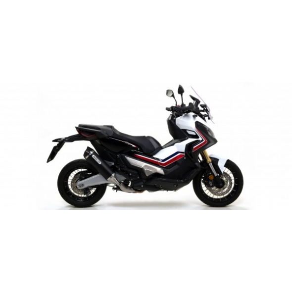Arrow ARROW HONDA X-ADV '17 HOMOLOGATED ALUMINIUM DARK RACE-TECH SILENCER WITH CARBON END CAP FOR ORIGINAL AND ARROW COLLECTOR | 71864AKN | arr_71864AKN | euronetbike-net