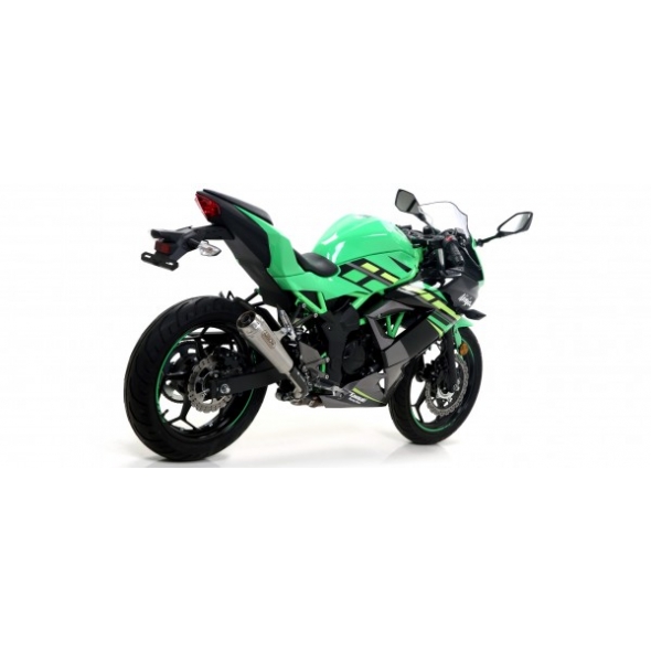 Arrow ARROW KAWASAKI NINJA 125 2019 HOMOLOGATED PRO-RACE NICHROM SILENCER WITH WELDED LINK PIPE | 71897PRI | arr_71897PRI | euronetbike-net