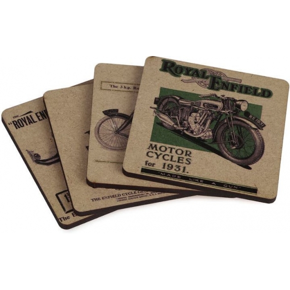 Royal Enfield ROYAL ENFIELD 120 Years Coaster -1 Mdf Wood (Set Of 4 )-Multi | re_RLCCOO210026 | euronetbike-net Royal Enfield ROYAL ENFIELD 120 Years Coaster -1 Mdf Wood (Set Of 4 )-Multi | re_RLCCOO210026 | euronetbike-net