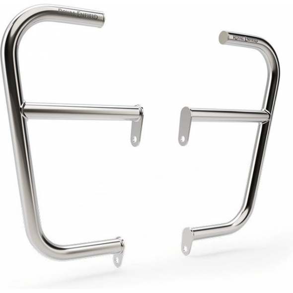 Royal Enfield ROYAL ENFIELD Silver Large Engine Guards | re_1990407 | euronetbike-net