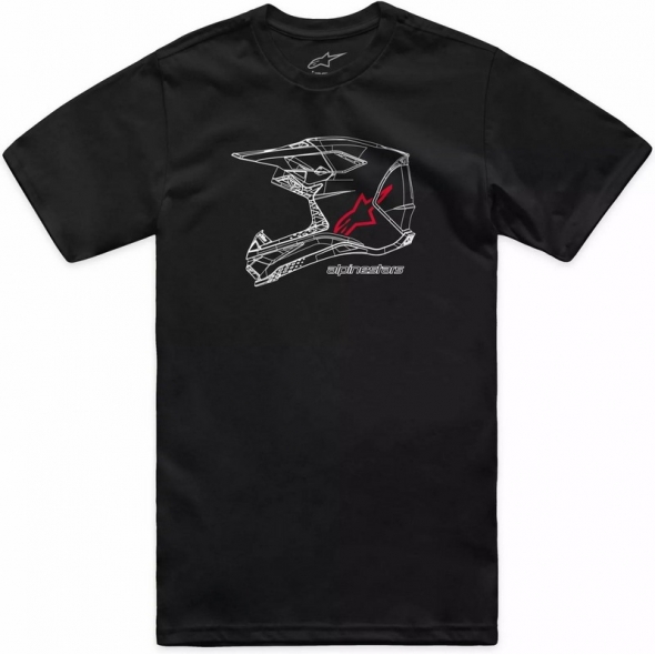Alpinestars Alpinestars MX Helmet CSF T-Shirt, Black | 1214-73116-10 | alp_1214-73116-10-S | euronetbike-net