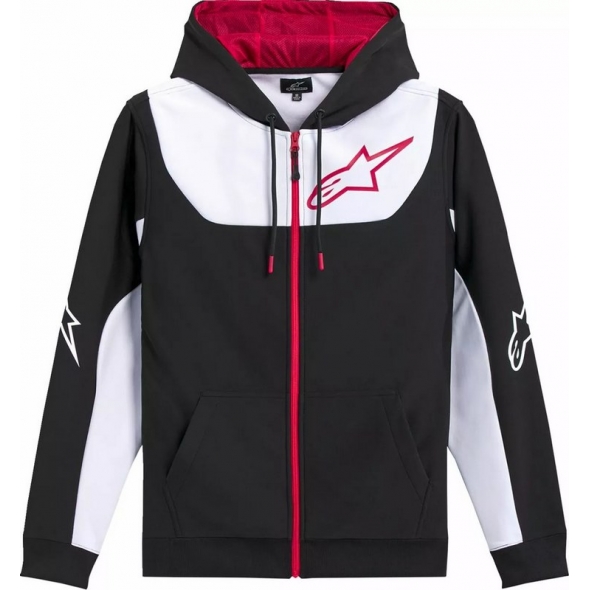 Alpinestars Alpinestars Sessions V3 Zip Hoodie, Black, White, Red | 1244-53110-1232 | alp_1244-53110-1232-XXL | euronetbike-net