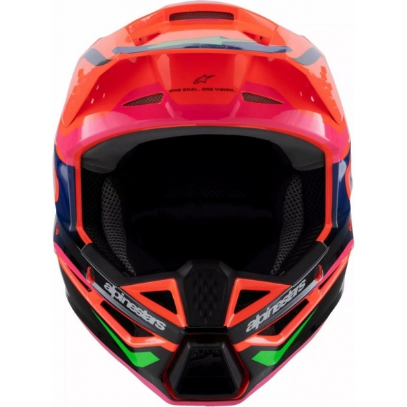 Alpinestars Alpinestars Youth S-M3 Deegan Helmet, Orange, Pink, Purple | 8301525-433 | alp_8301525-433-YM | euronetbike-net