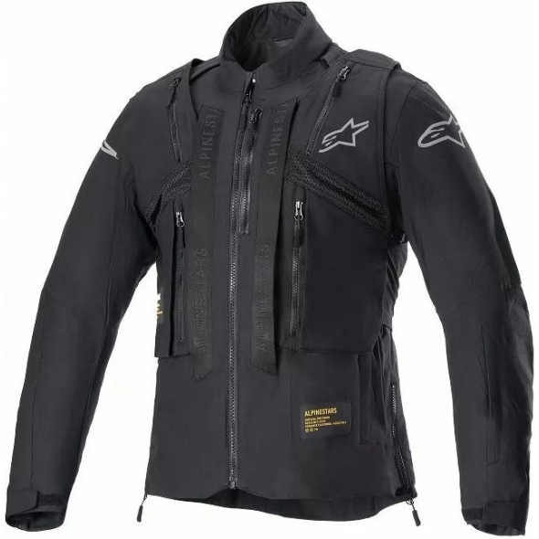 Alpinestars Alpinestars Techdura Jacket, Black, Silver | 3704524-1119 | alp_3704524-1119-M | euronetbike-net