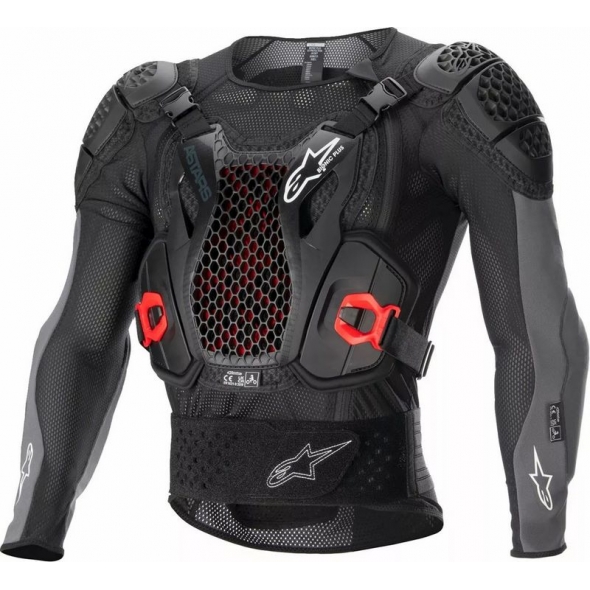 Alpinestars Alpinestars Bionic Plus v2 Protection Jacket, Black, Gray, Red | 6506723-1036 | alp_6506723-1036-2X | euronetbike-net