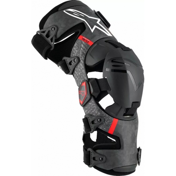 Alpinestars Alpinestars Supertech RK-10 Plasma Knee Braces, Black, Red | 6501425-13 | alp_6501425-13-XL | euronetbike-net