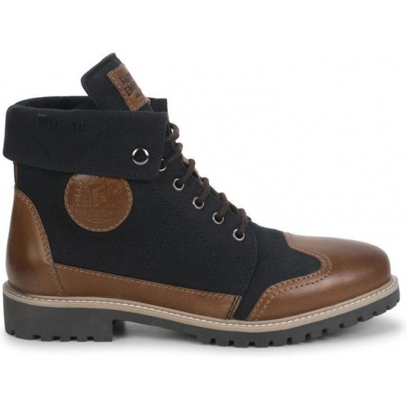 Genuine Apparel ROYAL ENFIELD Royal Enfield Kargil Boots - Navy & Brown | RLCSOA220341 | re_RLCSOA220344 | euronetbike-net