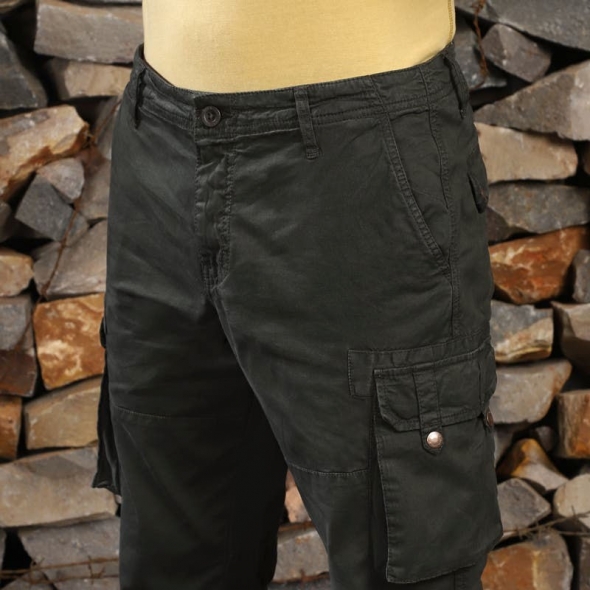 Genuine Apparel ROYAL ENFIELD Ride Max Cargo Trouser V2 - Olive | re_RLATRS232222 | euronetbike-net
