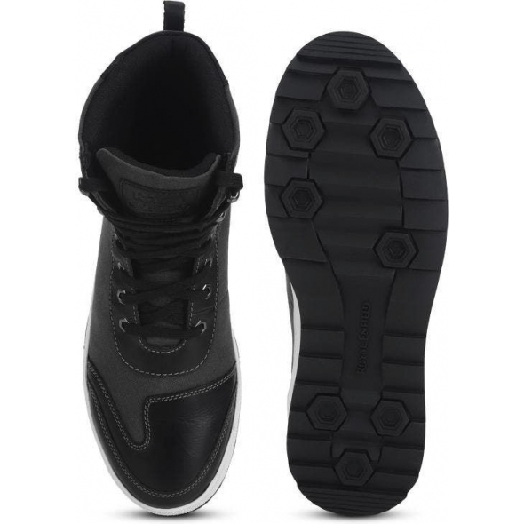 Genuine Apparel ROYAL ENFIELD Royal Enfield Sturdy Leather Boots - Grey | re_RLCSOA220363 | euronetbike-net