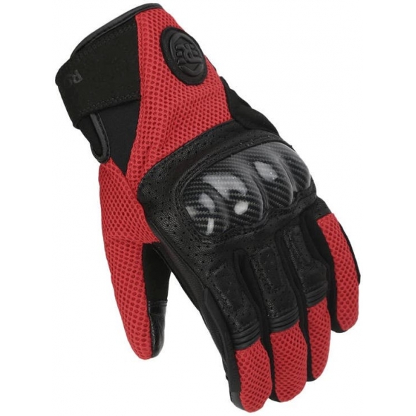 Genuine Apparel ROYAL ENFIELD Windstorm Gloves Black & Red | re_RRGGLN000063 | euronetbike-net