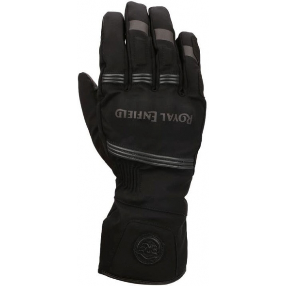 Genuine Apparel ROYAL ENFIELD Blizzard Gloves Black & Grey | re_RRGGLN000079 | euronetbike-net
