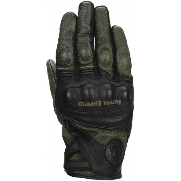 Genuine Apparel ROYAL ENFIELD Stalwart Gloves Black & Olive | re_RRGGLN000087 | euronetbike-net