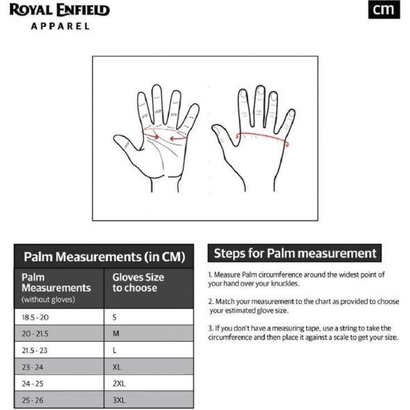 Genuine Apparel ROYAL ENFIELD Royal Enfield Gritty Gloves - Black / Red / White | re_RRGGLN000050 | euronetbike-net