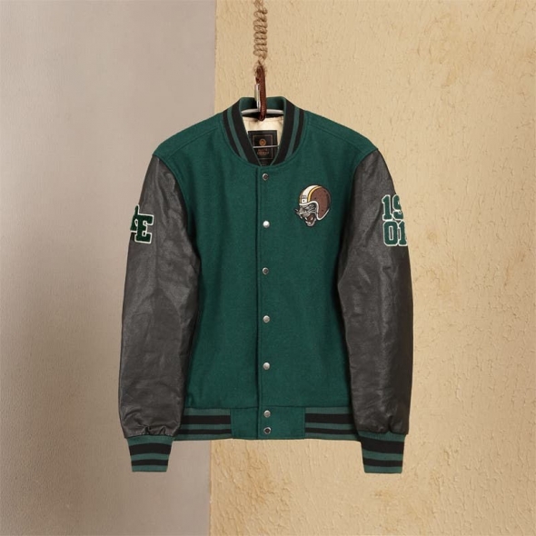 Genuine Apparel ROYAL ENFIELD Riderâ€™S Pride Leather Jacket - Green | re_RLAJKA231133 | euronetbike-net
