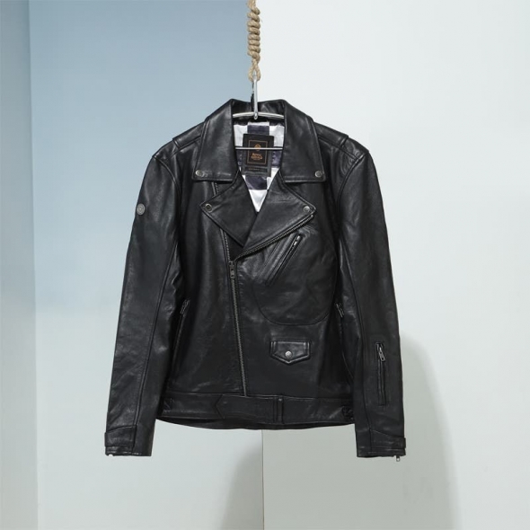 Genuine Apparel ROYAL ENFIELD Vintage Cruiser Jacket - Black | re_RLAJKA231141 | euronetbike-net