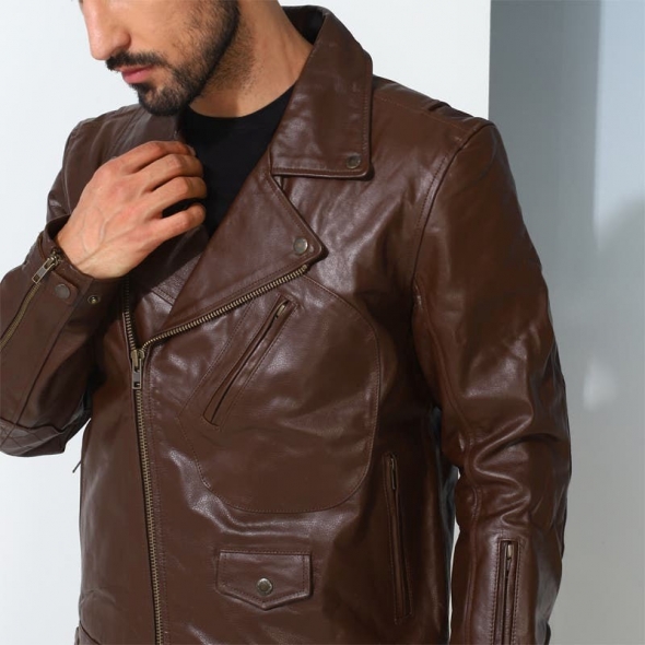 Genuine Apparel ROYAL ENFIELD Vintage Cruiser Jacket - Tan | re_RLAJKA231148 | euronetbike-net