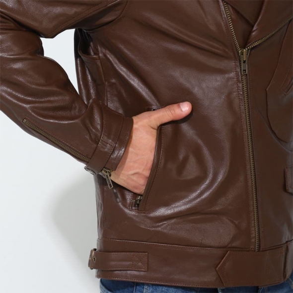 Genuine Apparel ROYAL ENFIELD Vintage Cruiser Jacket - Tan | re_RLAJKA231149 | euronetbike-net Genuine Apparel ROYAL ENFIELD Vintage Cruiser Jacket - Tan | re_RLAJKA231149 | euronetbike-net