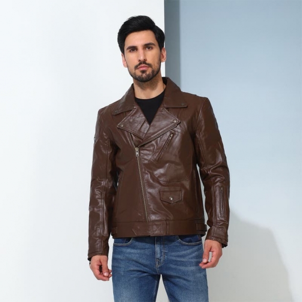 Genuine Apparel ROYAL ENFIELD Vintage Cruiser Jacket - Tan | re_RLAJKA231148 | euronetbike-net