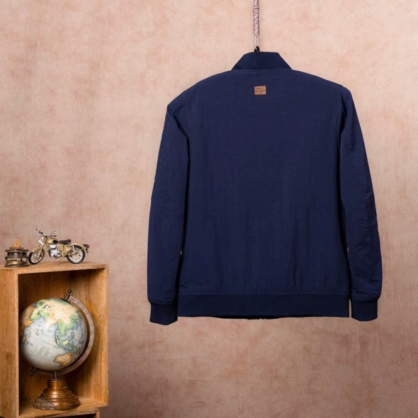 Genuine Apparel ROYAL ENFIELD Royal Enfield Re Born Jacket - Navy | re_RLAJKL000091 | euronetbike-net