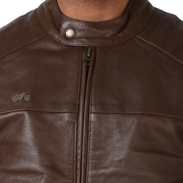 Genuine Apparel ROYAL ENFIELD Cafe Racer Jacket-Dark Tan | re_RLAJKN000135 | euronetbike-net Genuine Apparel ROYAL ENFIELD Cafe Racer Jacket-Dark Tan | re_RLAJKN000135 | euronetbike-net