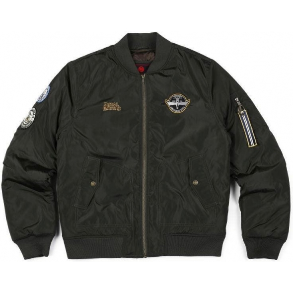Genuine Apparel ROYAL ENFIELD Tornadoes Bomber Jacket - Olive | re_RRMJKR210057 | euronetbike-net