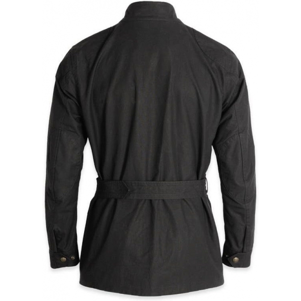Genuine Apparel ROYAL ENFIELD Trialmaster Waxed Cotton Jacket - Black | re_RLAJKR210290 | euronetbike-net