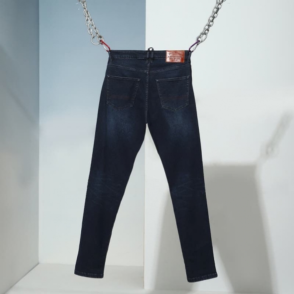 Genuine Apparel ROYAL ENFIELD Turbo Rider Jeans - Mid Indigo | re_RLAJNA231098 | euronetbike-net