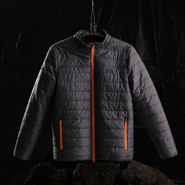 Genuine Apparel ROYAL ENFIELD Royal Enfield Hioctane Polyfill Jacket - Charcoal | re_RLAJKA221252 | euronetbike-net
